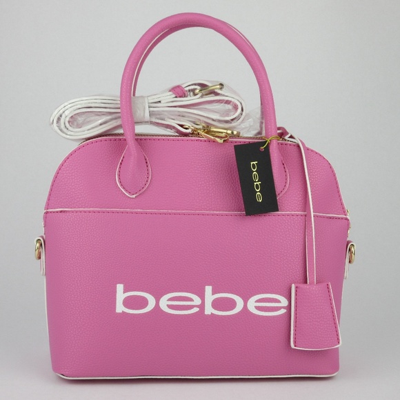 Bebe Bags Bebe Fabiola Mini Dome Flamingo Pink White Purse Poshmark Bebe Bags Bebe Fabiola Mini Dome Flamingo Pink White Purse Poshmark